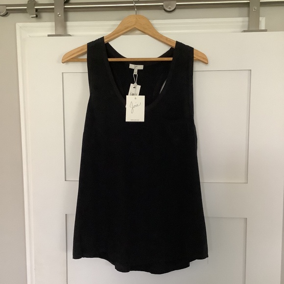 Joie Alicia silk tank top in Caviar - new with tags - Picture 4 of 5